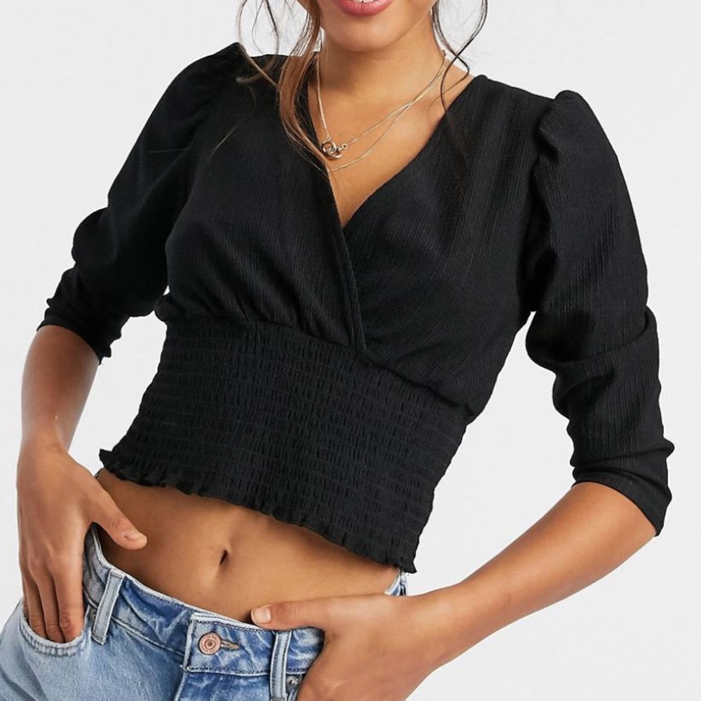 Smocked crop top